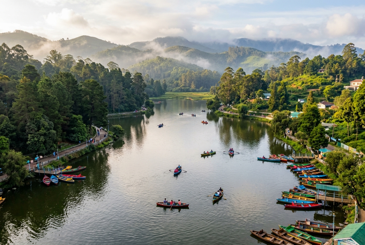 Kodaikanal star-shaped lake
