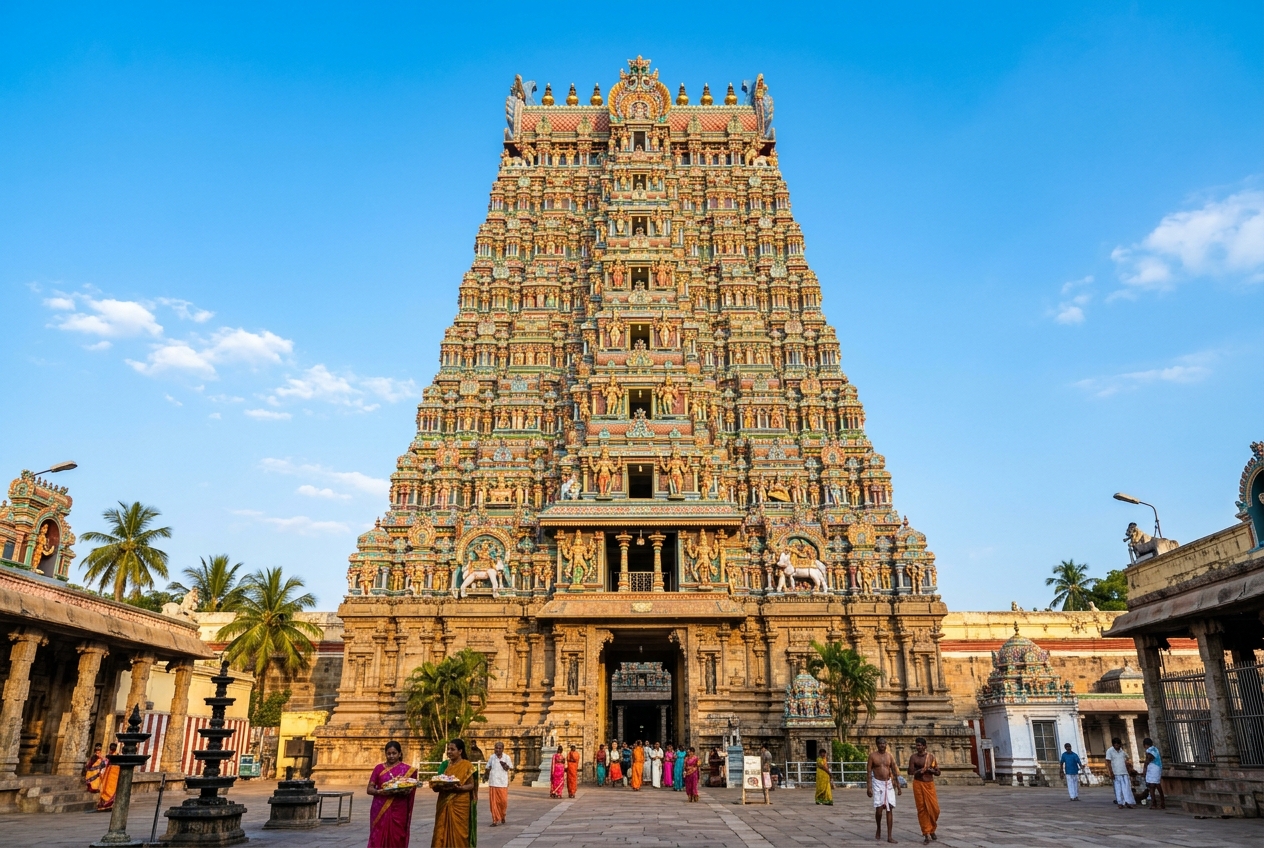 Madurai Meenakshi Amman Temple gopurams